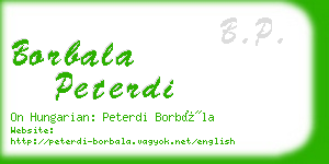 borbala peterdi business card